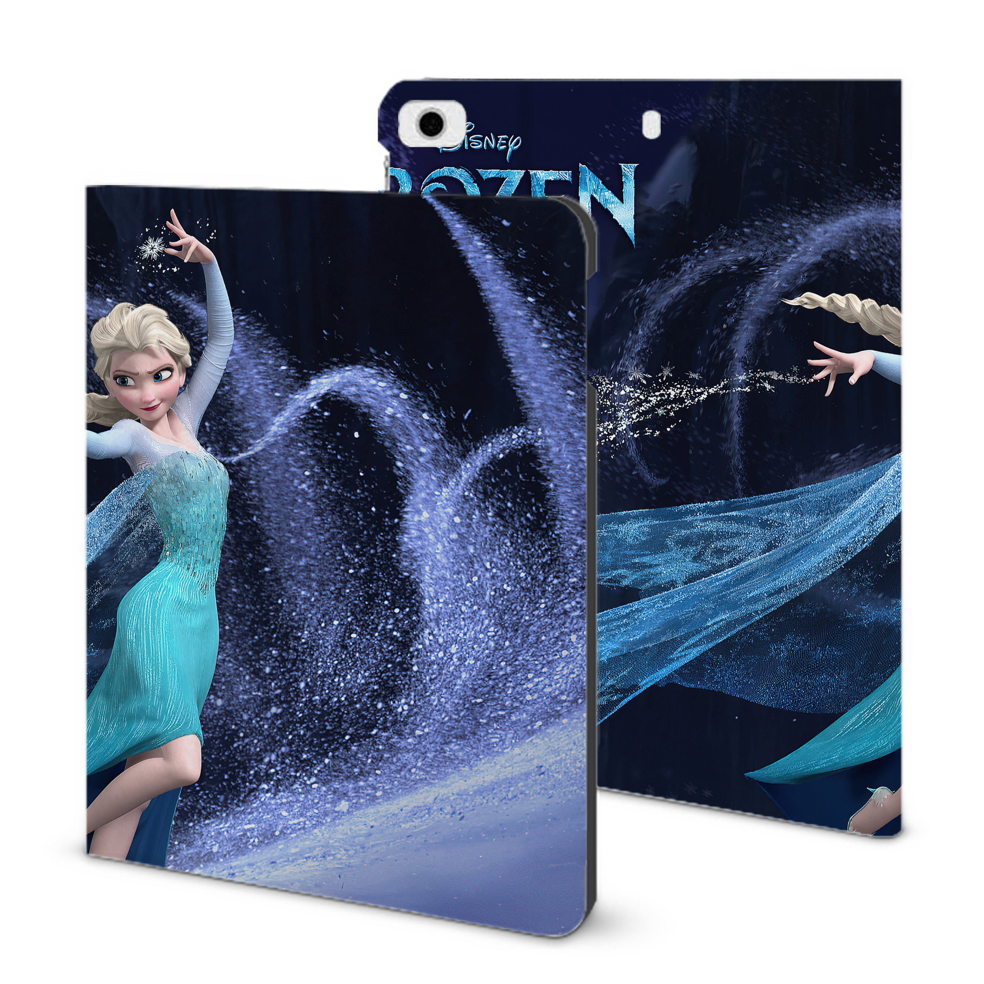 （画像用） アナと雪の女王 アンナ エルサ Frozen Anna Elsa IPad ケース ブック型 PUレザー TPU 耐衝撃 軽量 薄型 ペン収納なし 全面保護 IPad 各モデル対応